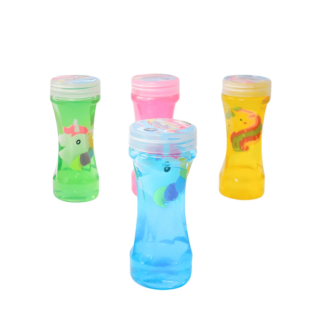 2 Magic Tube Slime with unicorn for Boys and Girls(Random colours will be send)