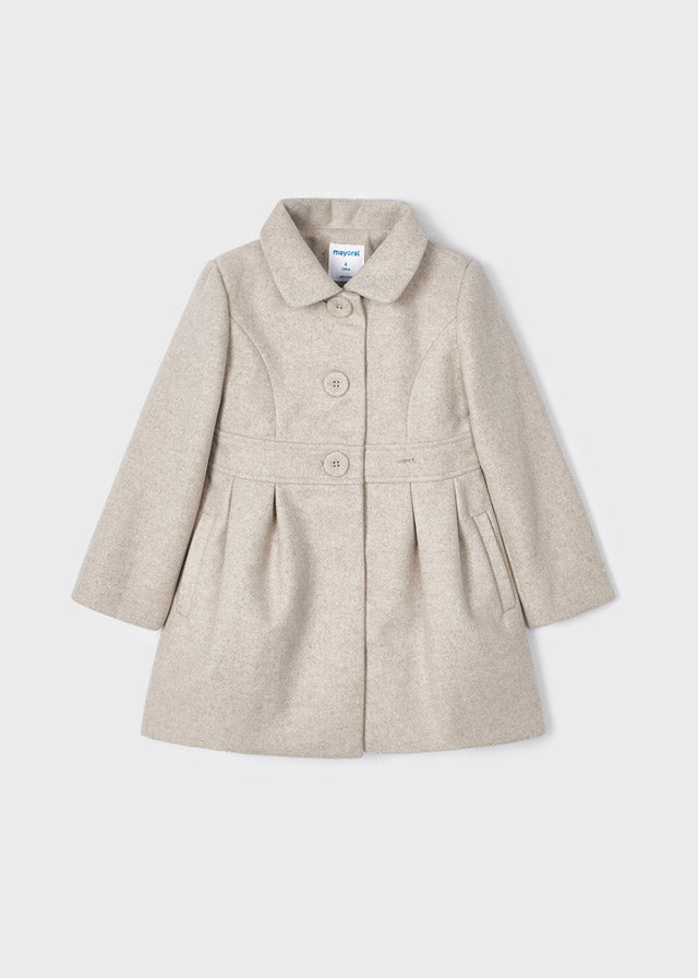 4406- Coat for girl - Sepia