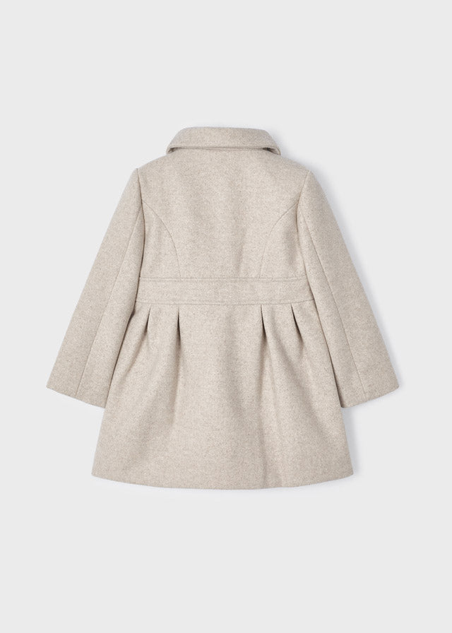 4406- Coat for girl - Sepia