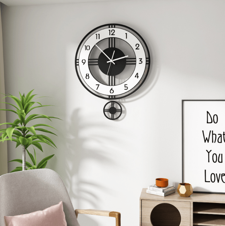 Acrylic Clock Pendulum Modern Design Clock Creative Quartz