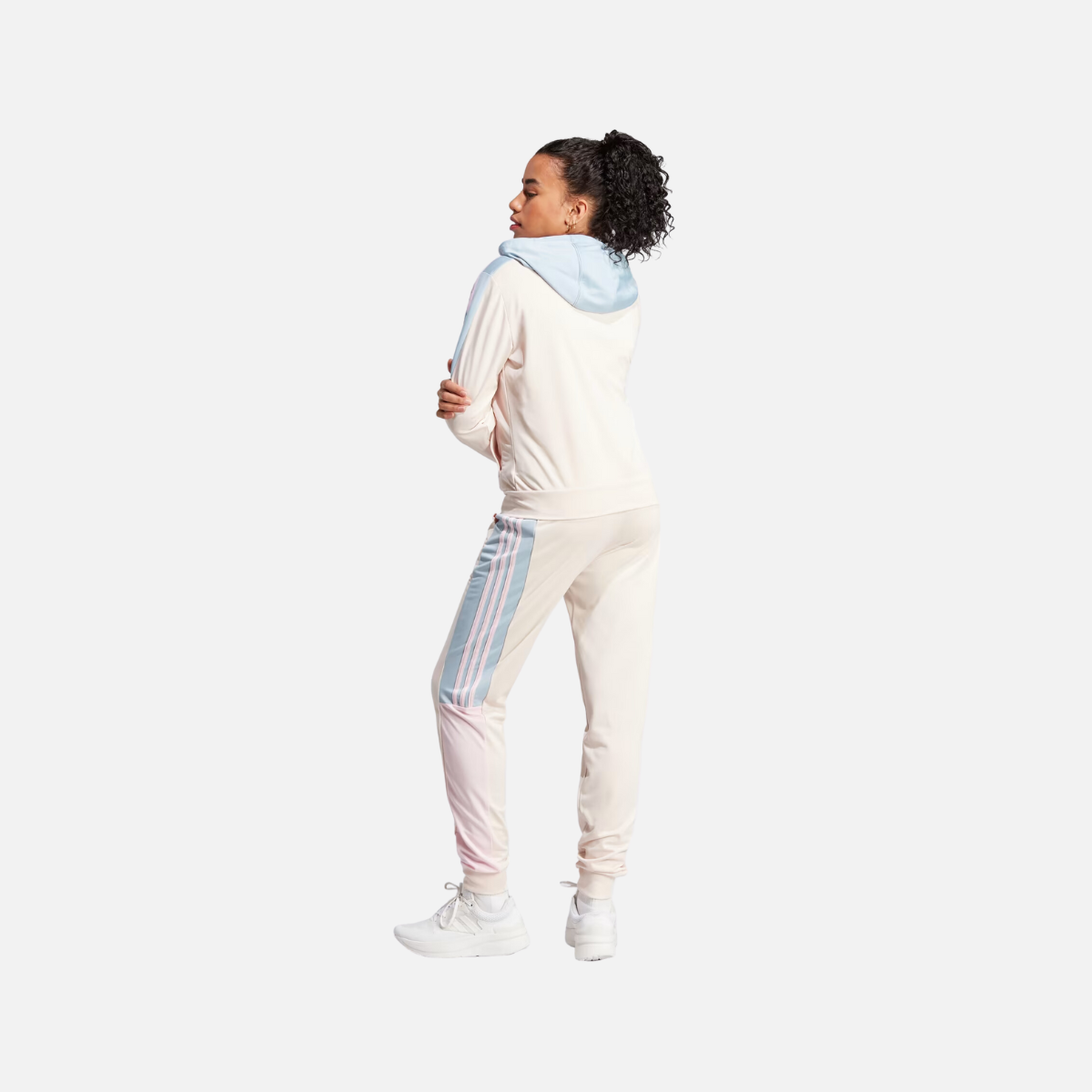 Adidas Boldblock Women's Track Suit -Wonder Quartz/Wonder Blue/Wonder Beige