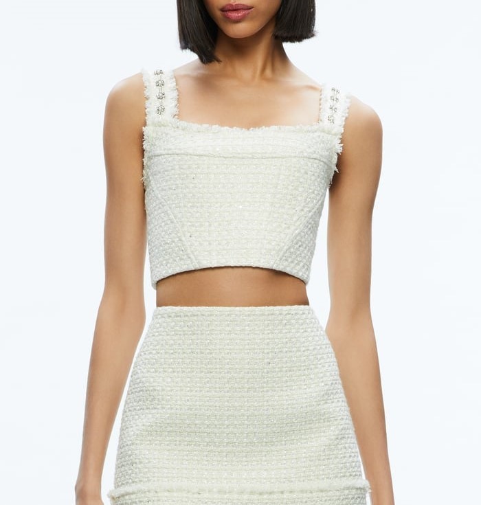 Alice+Olivia  |Cropped Tops Tanks & Camisoles