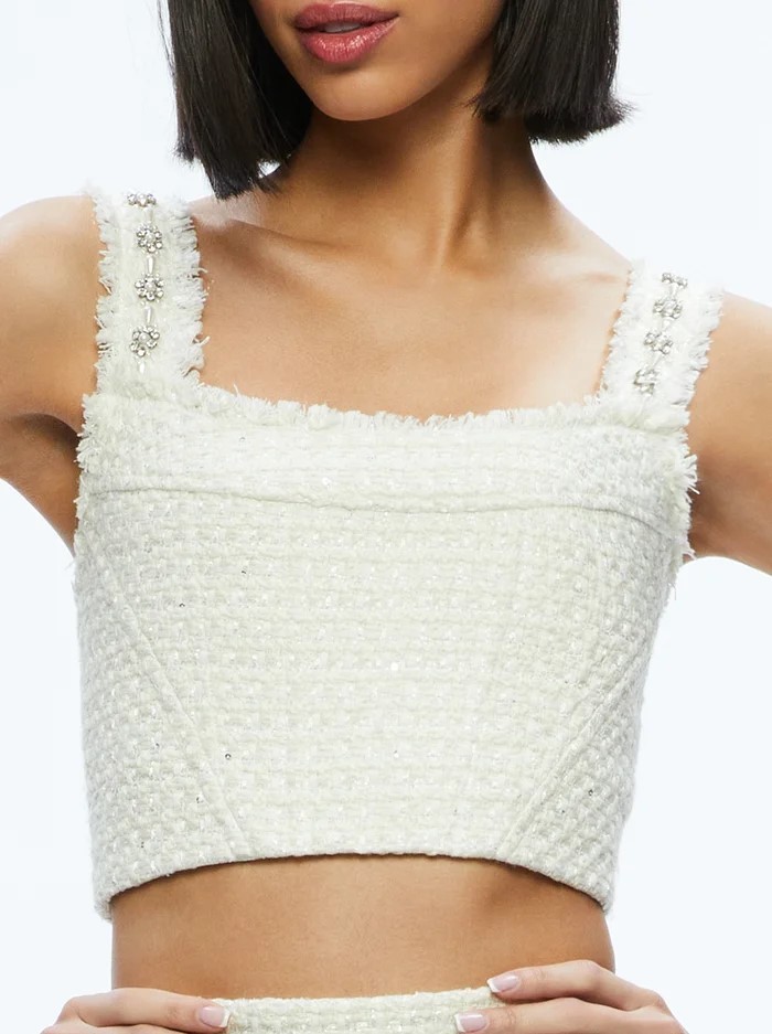 Alice+Olivia  |Cropped Tops Tanks & Camisoles