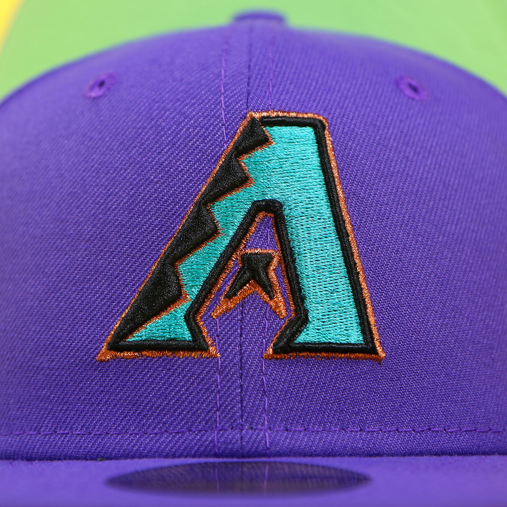 Arizona Diamondbacks Cooperstown 2001 World Series Side Patch Citrus Pop Green UV 59Fifty Fitted Cap