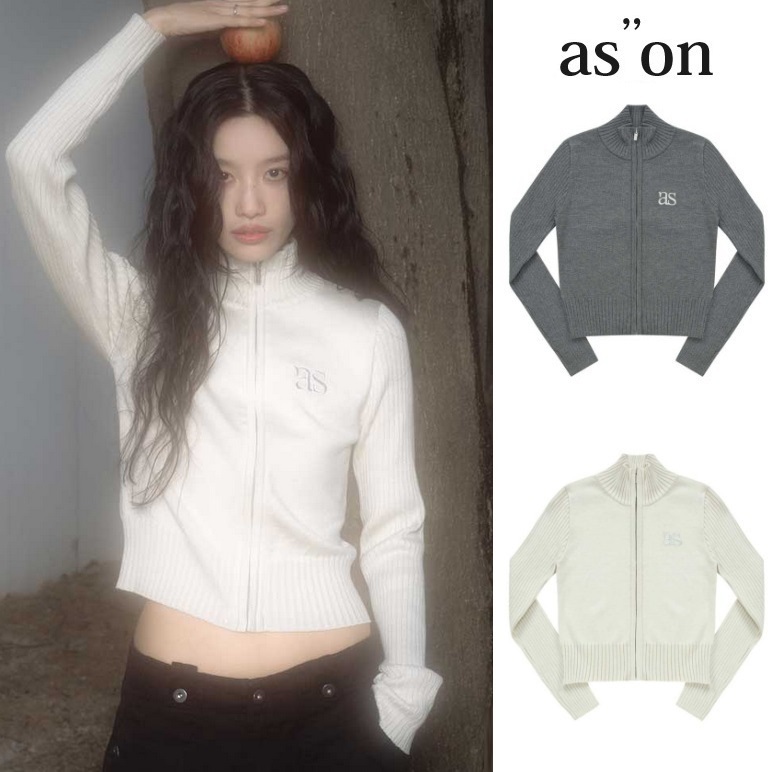 ason  |Logo Cropped Tops Cardigans