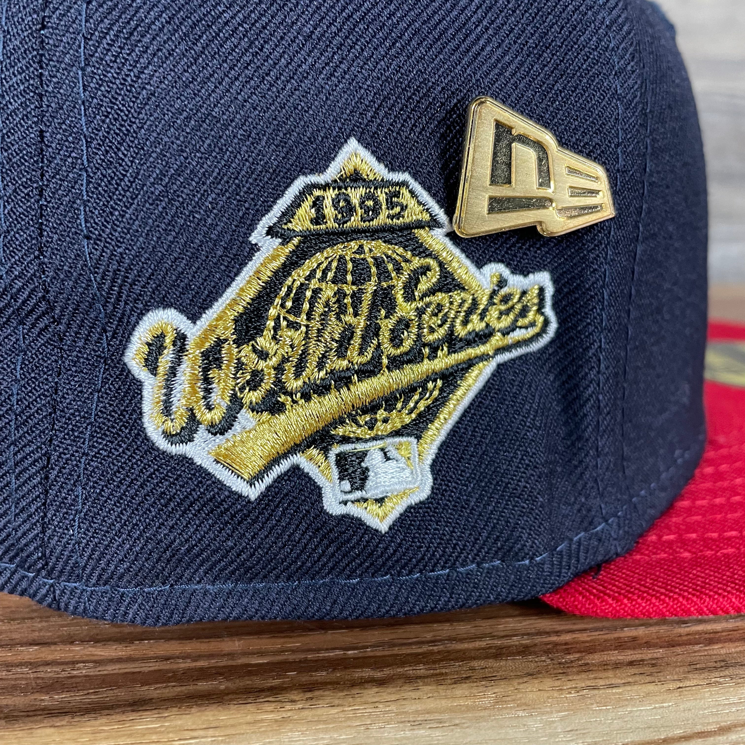 Atlanta Braves Cooperstown 5950 Day Side Patch Gray Bottom 59Fifty Fitted Cap | Navy