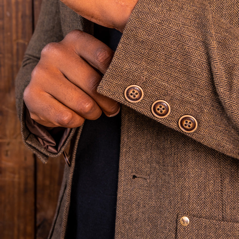 Balgowan Tweed Blazer Camel