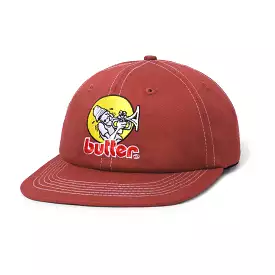 Butter Brass 6 Panel Cap Washed Clay Red