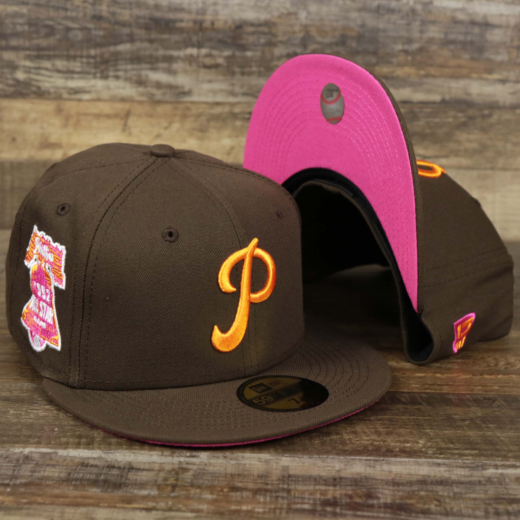 Cooperstown Philadelphia Phillies Coffee Shop 1952 All Star Game Liberty Bell Side Patch 59Fifty Fitted Cap | Donut Pack Walnut 