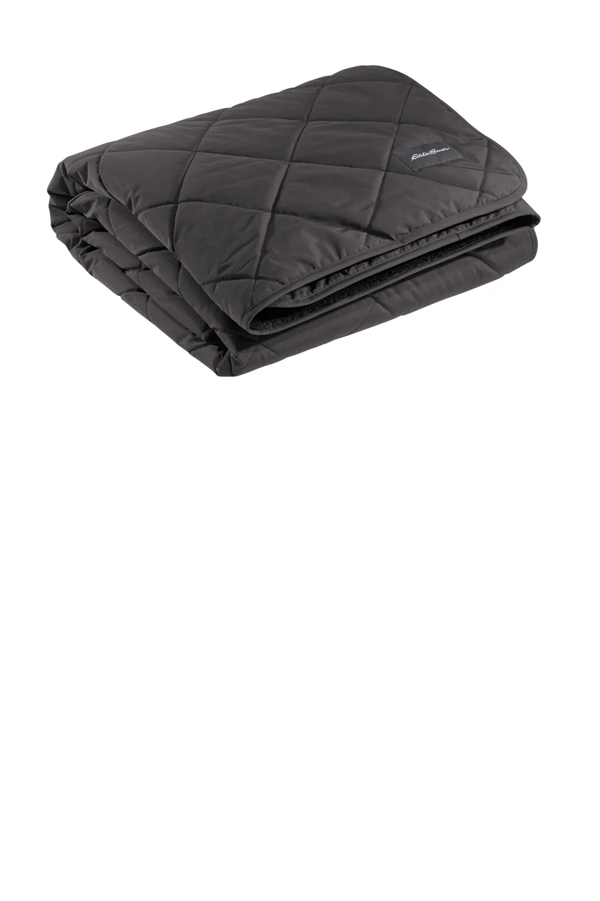 Eddie Bauer Quilted Insulated Fleece Customized Blankets, Grey Steel Black