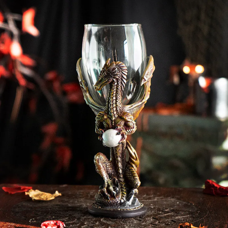 Glass Dragon Pearl Goblet