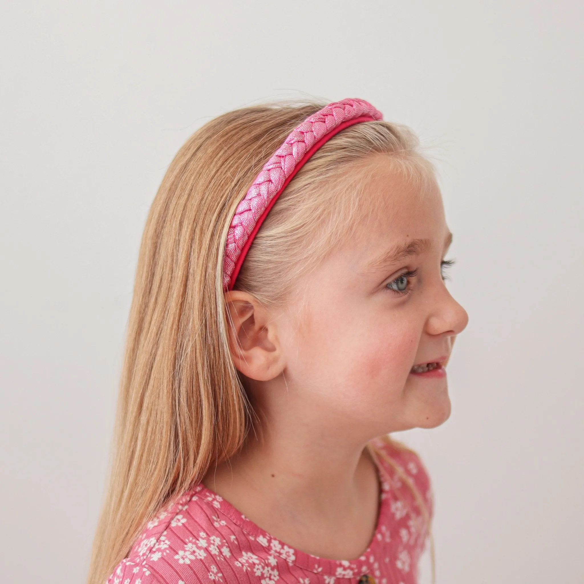 Glitter Braided Hard Headbands - 2 Pack