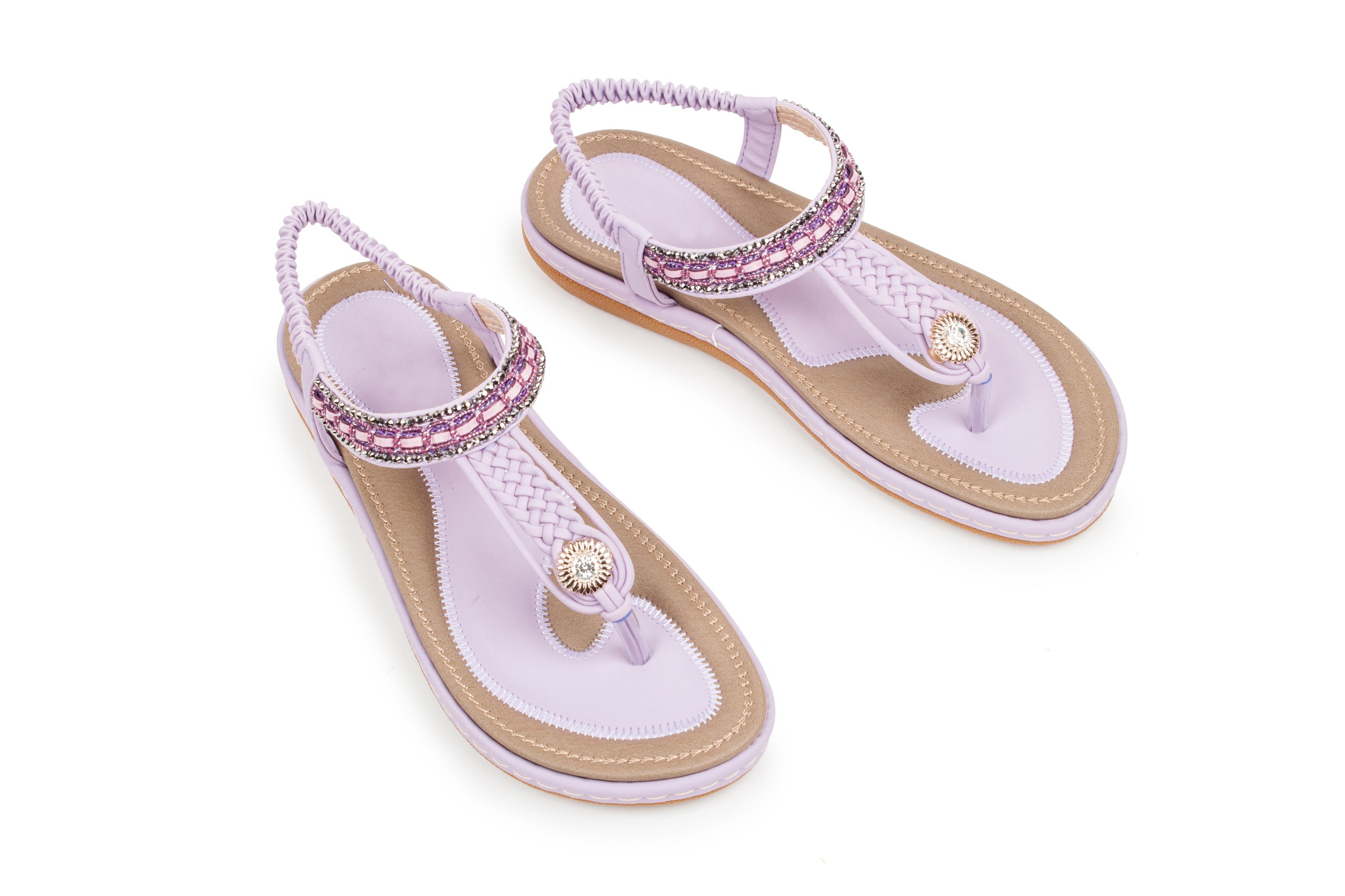 Haute edition Summer Bohemian Beaded Comfort Sandals