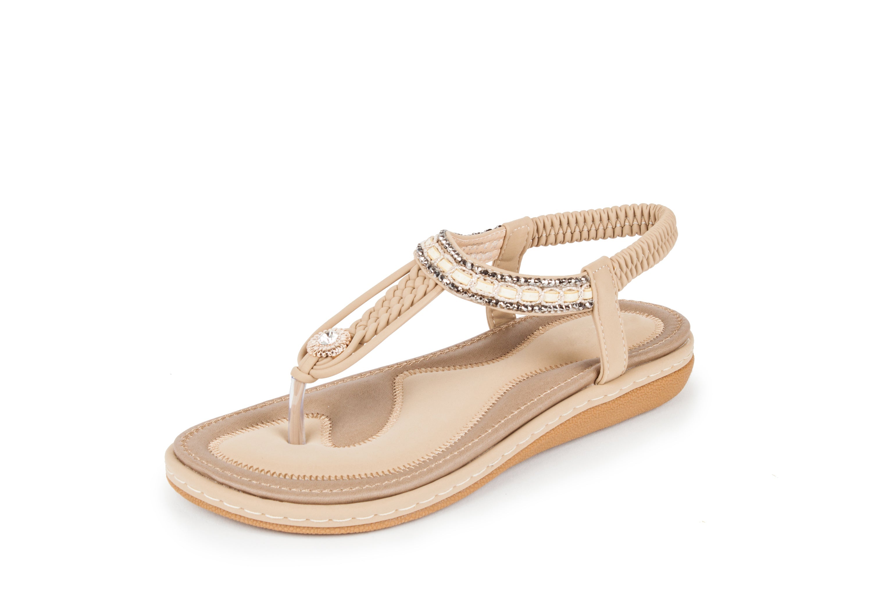 Haute edition Summer Bohemian Beaded Comfort Sandals