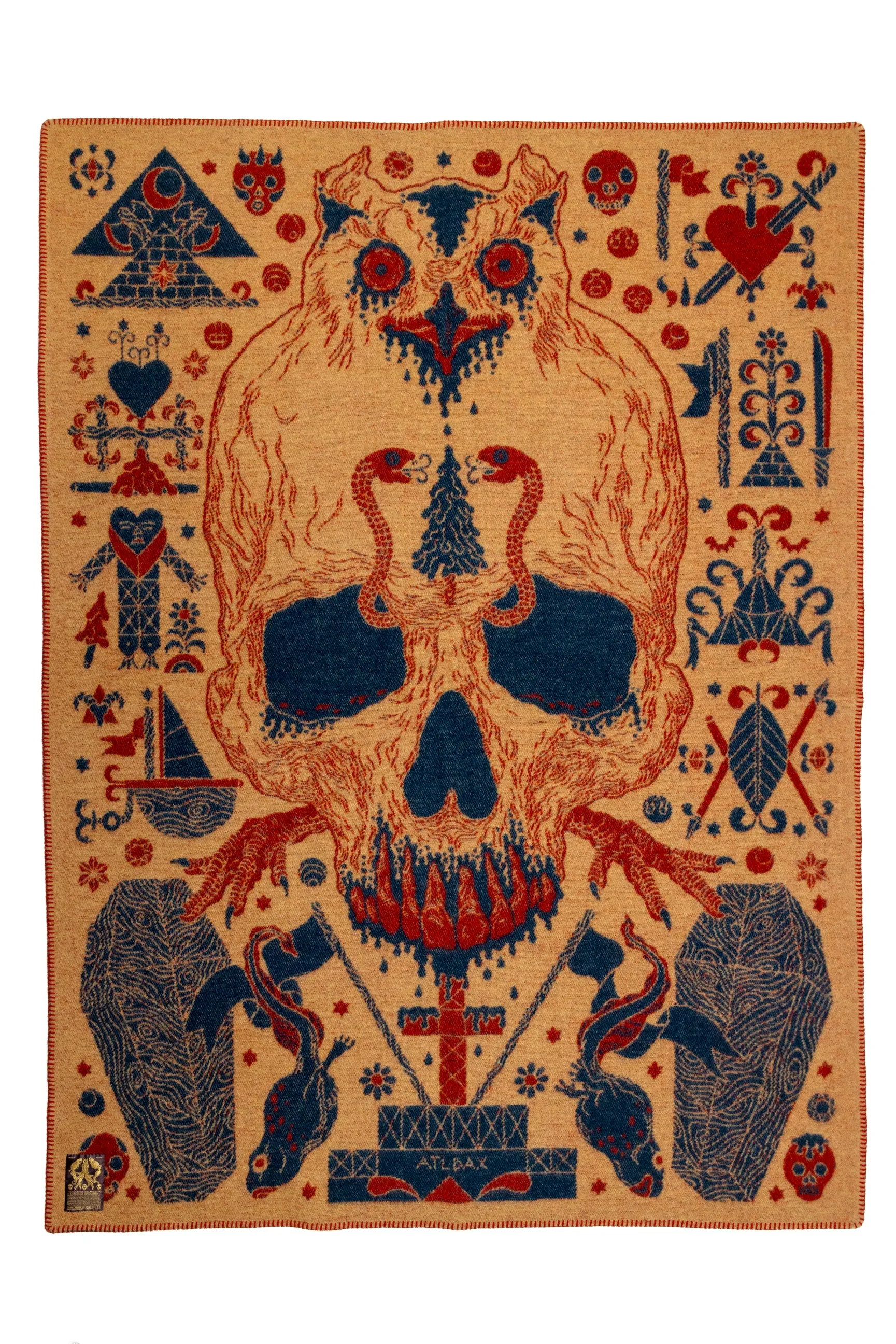 Indigofera x Bjrn Atldax 10 Skull Blankets - Baron Samedi No. 2