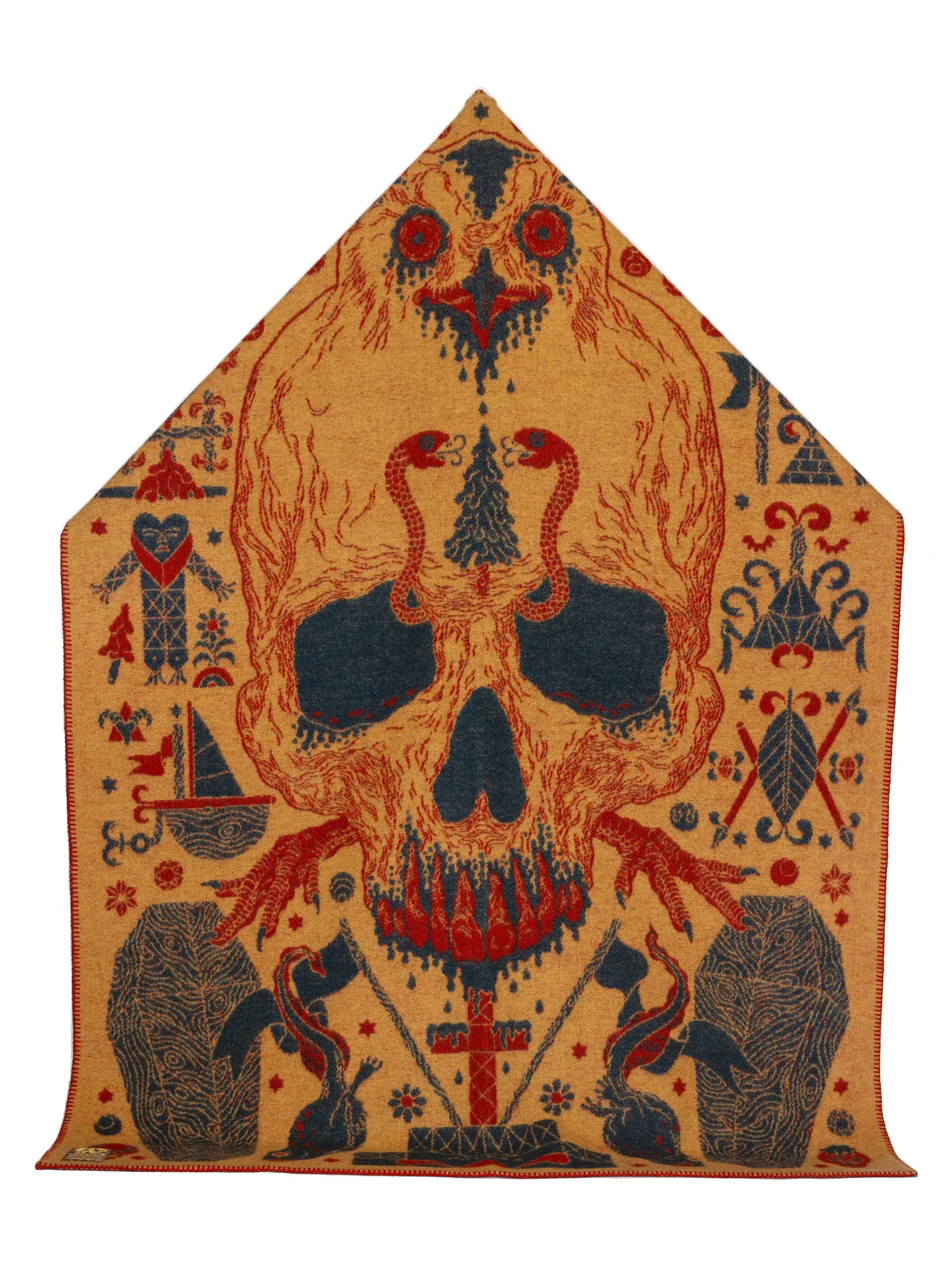 Indigofera x Bjrn Atldax 10 Skull Blankets - Baron Samedi No. 2