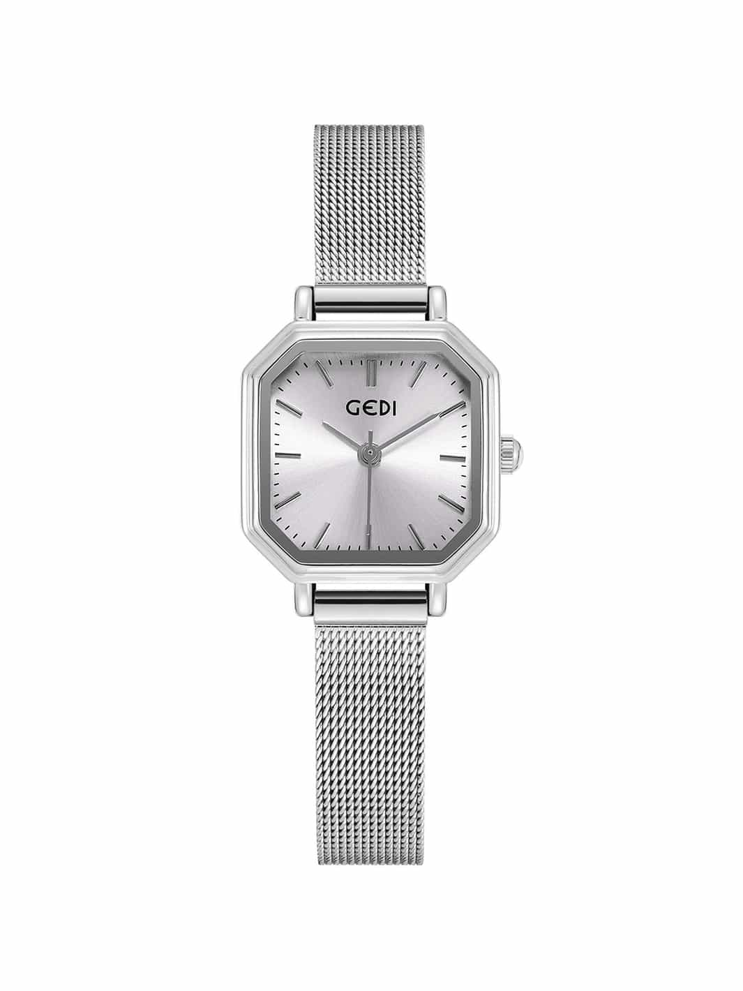 Irregular square simple quartz watch