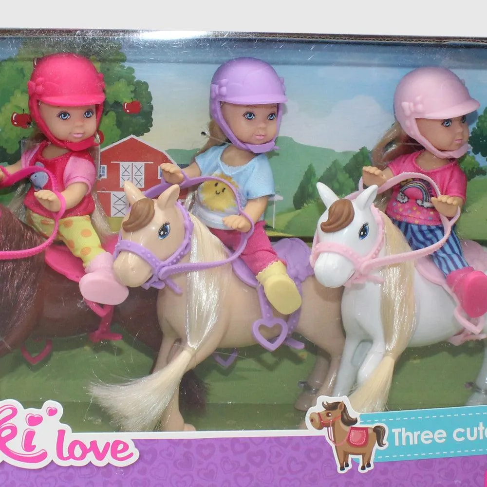 Kiki Love Doll Set - Three Cute Pony