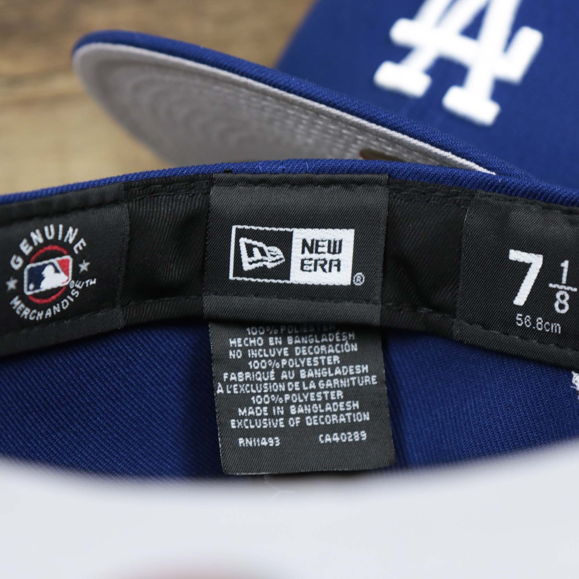 Los Angeles Dodgers Cloud Icon Side Patch Fitted Gray Bottom 59Fifty Cap | Royal Blue 59Fifty