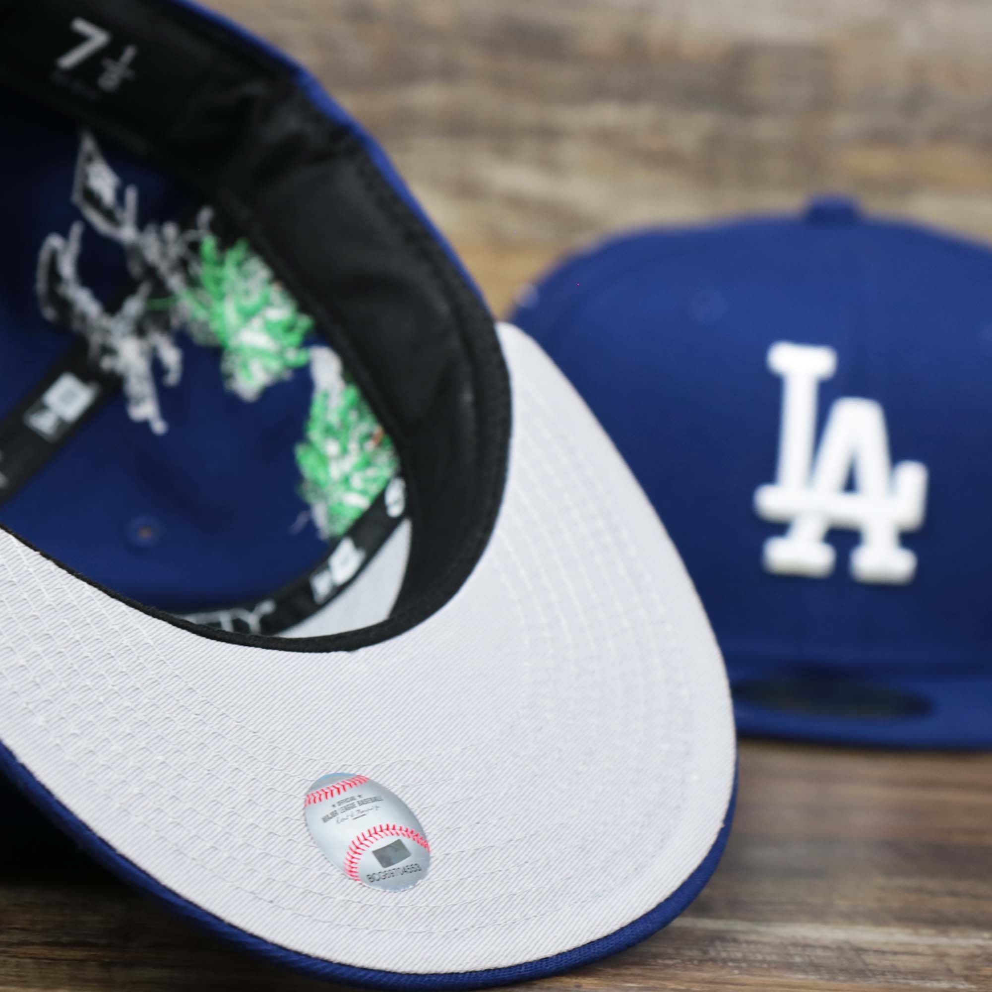 Los Angeles Dodgers Cloud Icon Side Patch Fitted Gray Bottom 59Fifty Cap | Royal Blue 59Fifty