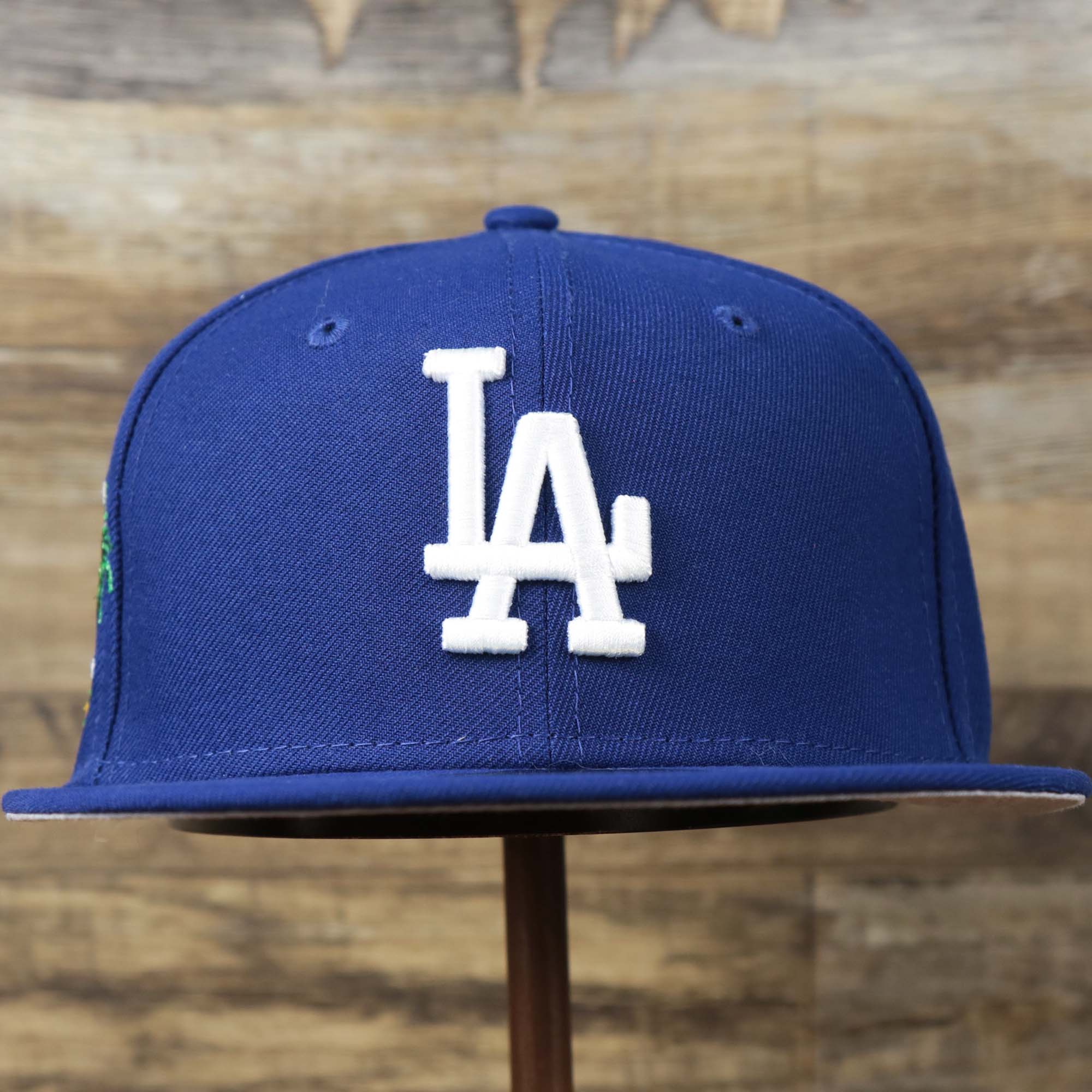 Los Angeles Dodgers Cloud Icon Side Patch Fitted Gray Bottom 59Fifty Cap | Royal Blue 59Fifty