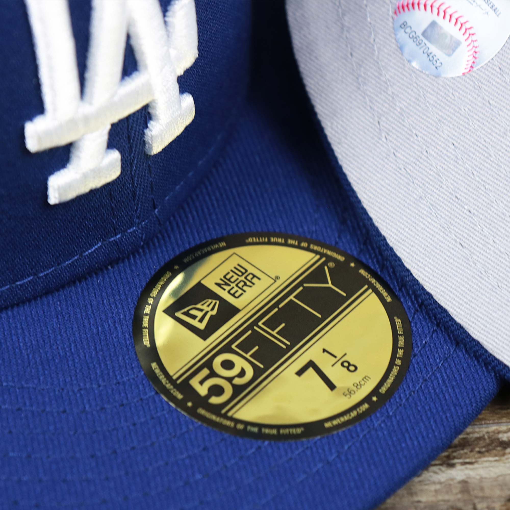 Los Angeles Dodgers Cloud Icon Side Patch Fitted Gray Bottom 59Fifty Cap | Royal Blue 59Fifty