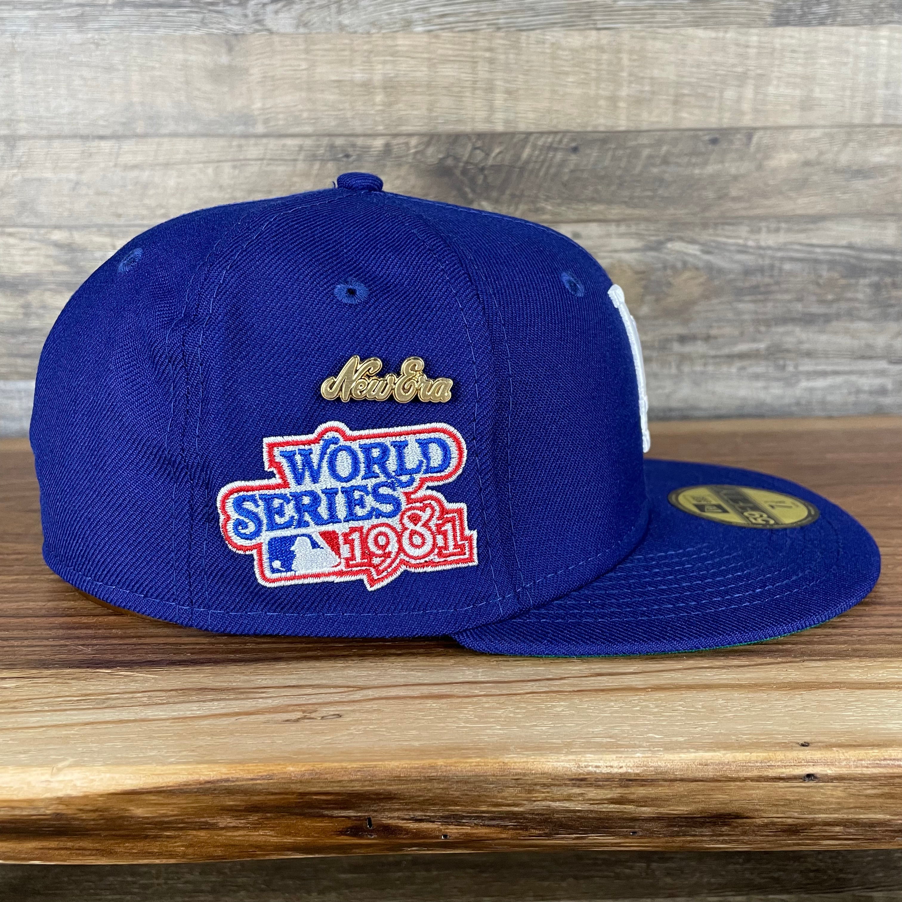 Los Angeles Dodgers Cooperstown 5950 Day Side Patch Green Bottom 59Fifty Fitted Cap | Royal Blue