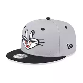 NEW ERA Bugs Bunny Looney Tunes Kids Grey 9FIFTY Snapback Cap