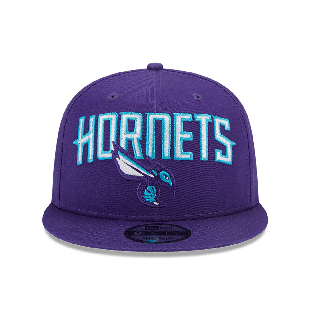 NEW ERA Charlotte Hornets NBA Patch Purple 9FIFTY Snapback Cap