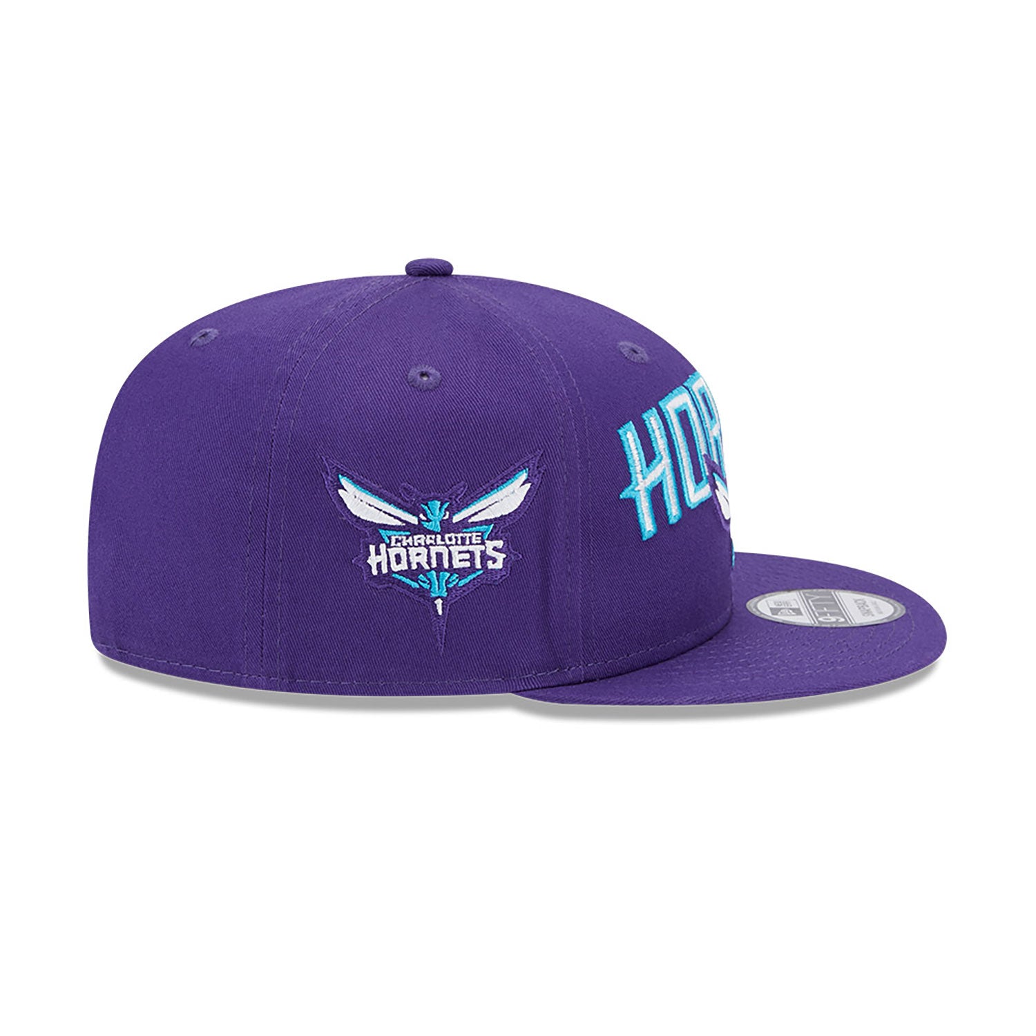 NEW ERA Charlotte Hornets NBA Patch Purple 9FIFTY Snapback Cap