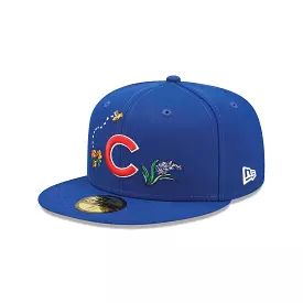 NEW ERA Chicago Cubs Watercolour Floral Blue 59FIFTY Fitted Cap