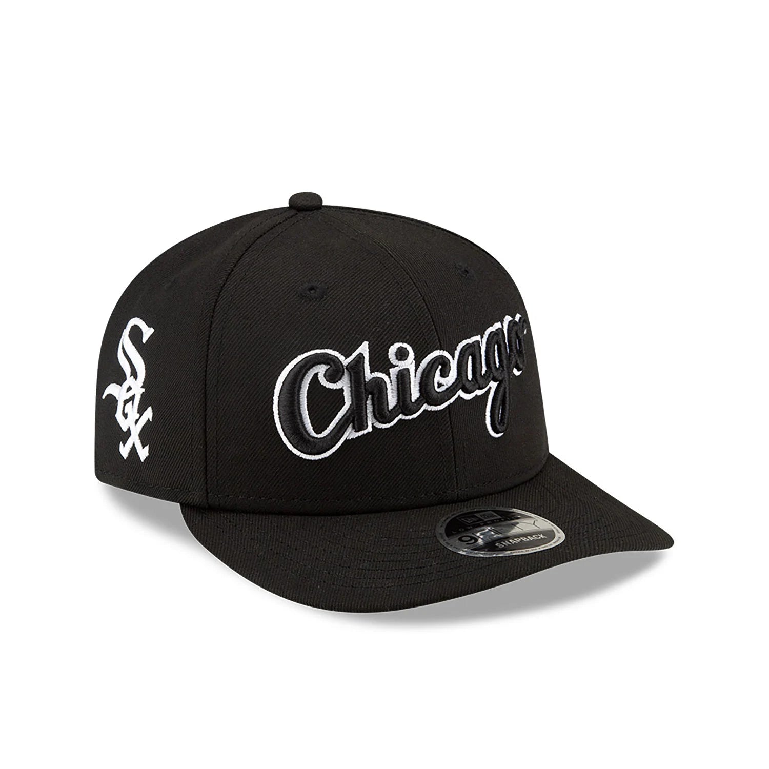 NEW ERA Chicago White Sox Felt X MLB Black Low Profile 9FIFTY Snapback Cap