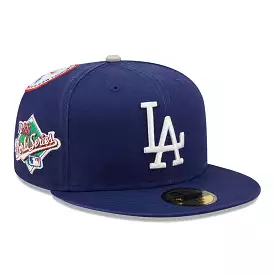 NEW ERA LA Dodgers Cooperstown Patch Blue 59FIFTY Fitted Cap