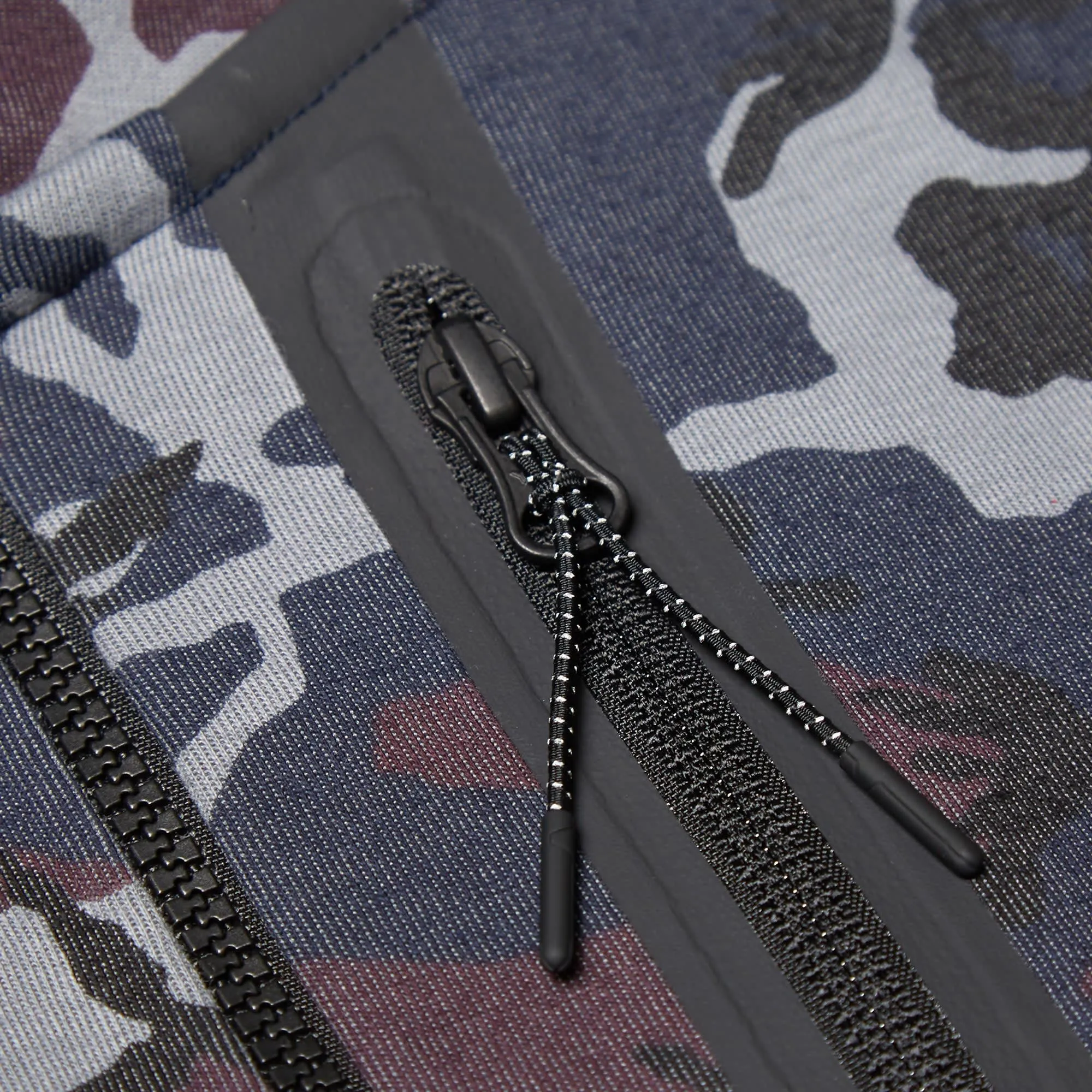 Nike Tech Fleece Camo AW77 HoodyObsidian & Black