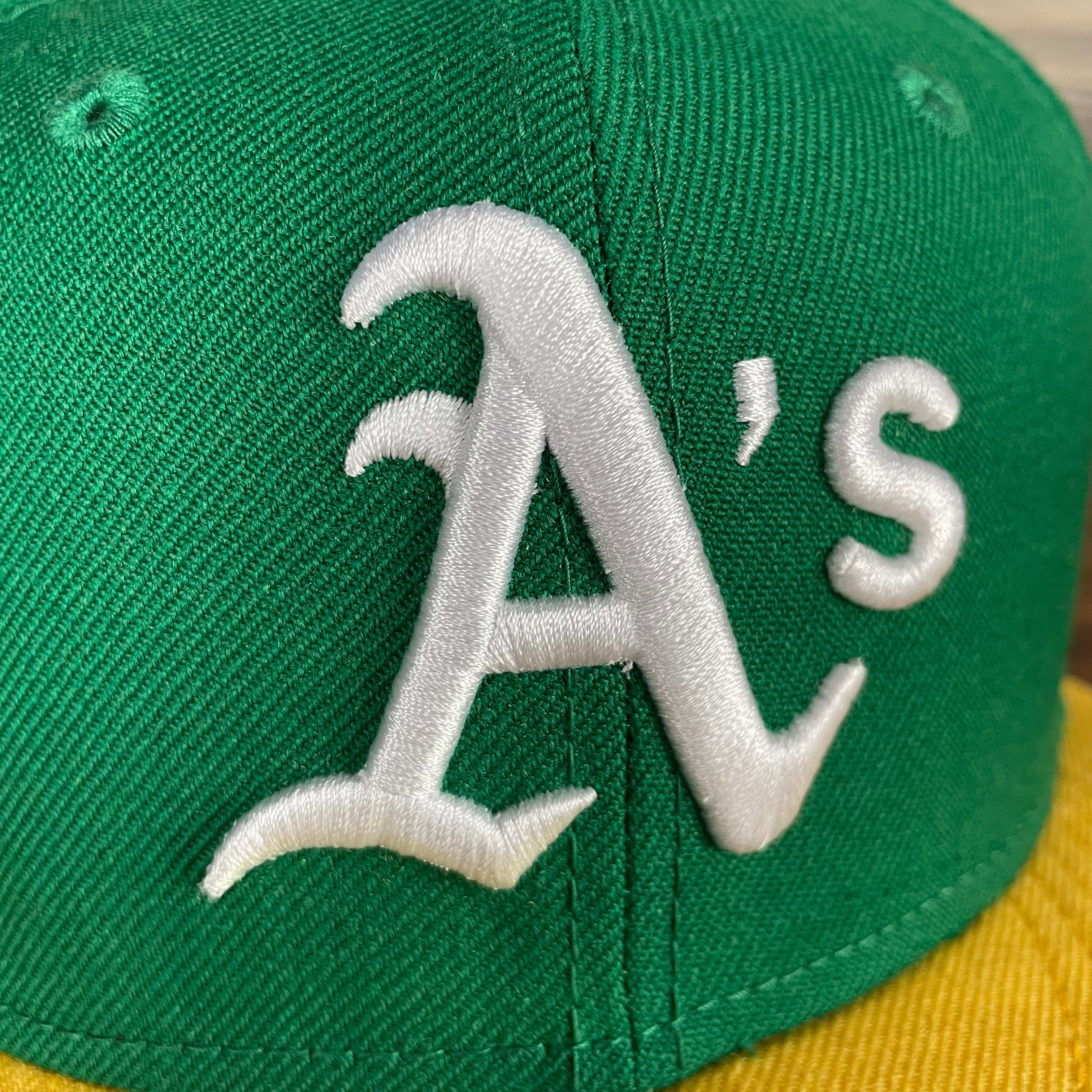 Oakland Athletics Cooperstown 5950 Day Side Patch Green Bottom 59Fifty Fitted Cap | Green