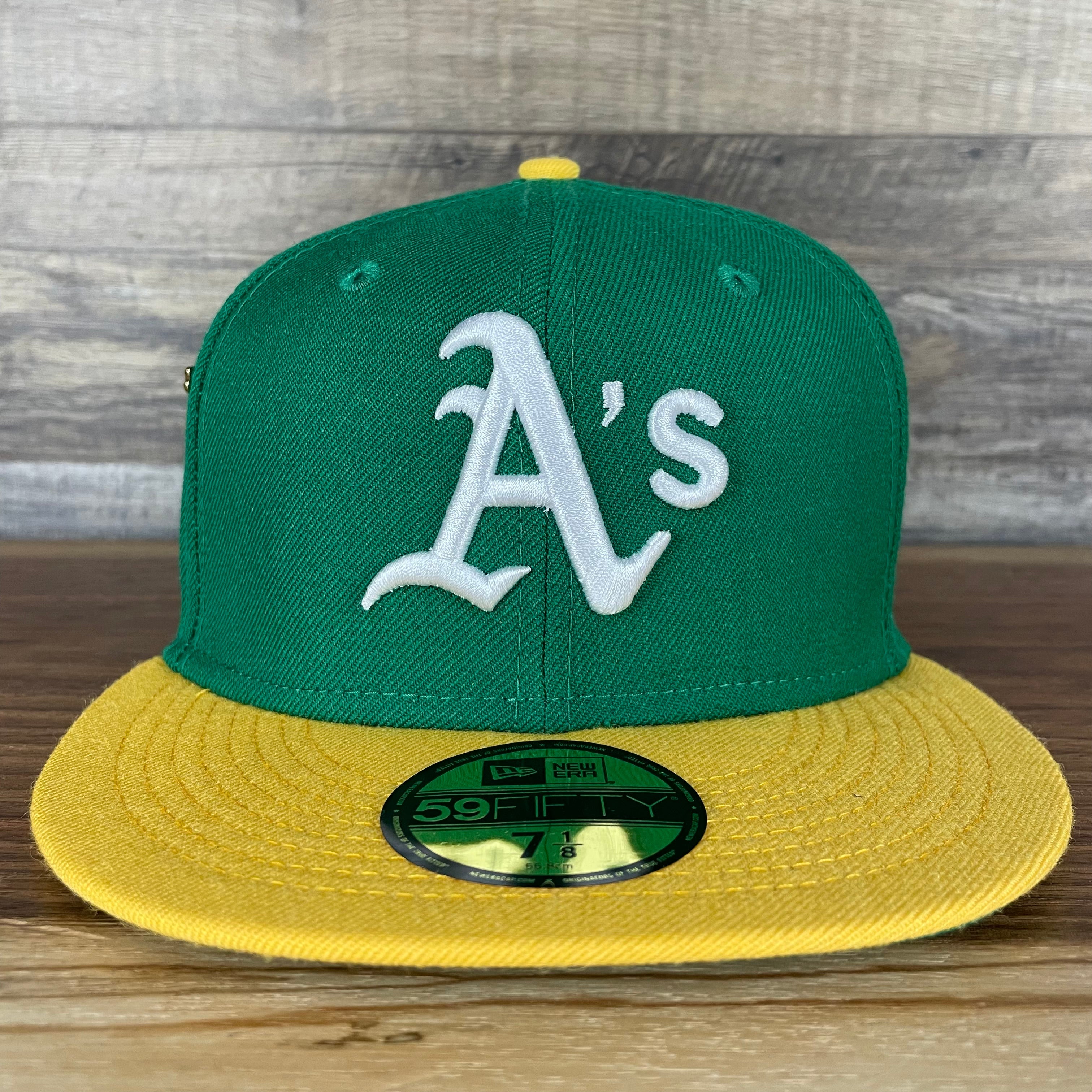 Oakland Athletics Cooperstown 5950 Day Side Patch Green Bottom 59Fifty Fitted Cap | Green