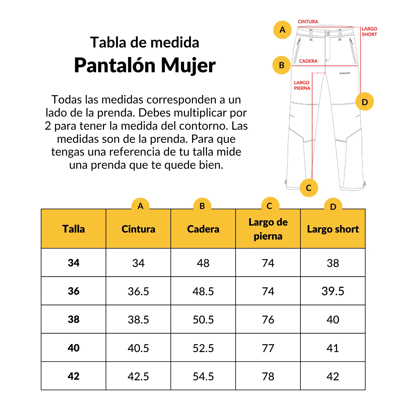 Pantalón de trekking desmontable Andino mujer