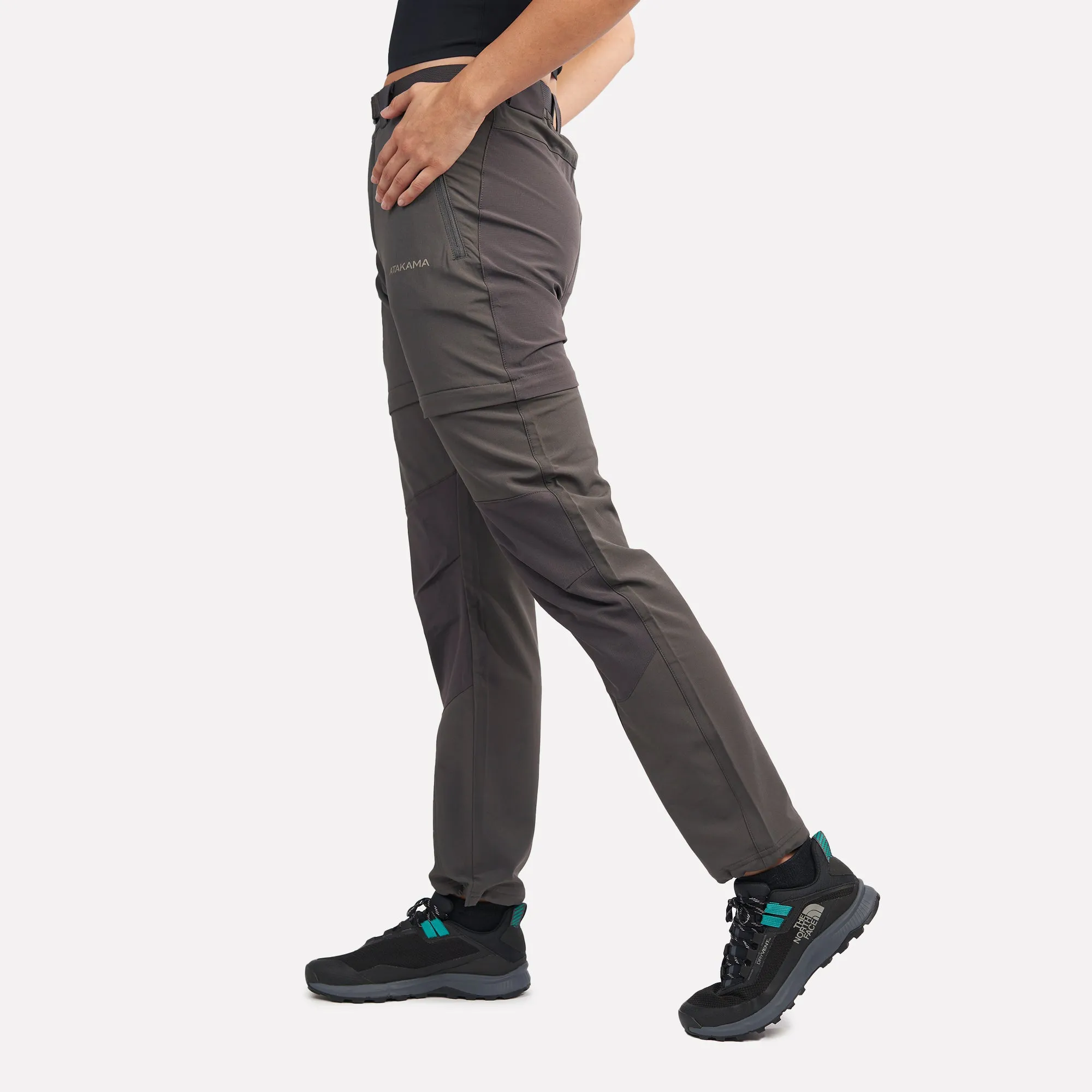 Pantalón de trekking desmontable Andino mujer