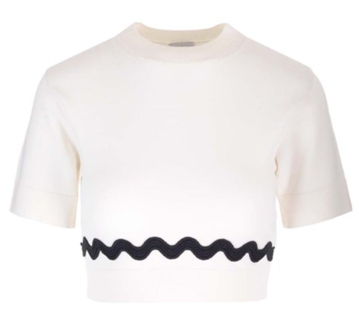 PATOU  |Wool Cropped Tops V-neck & Crew neck