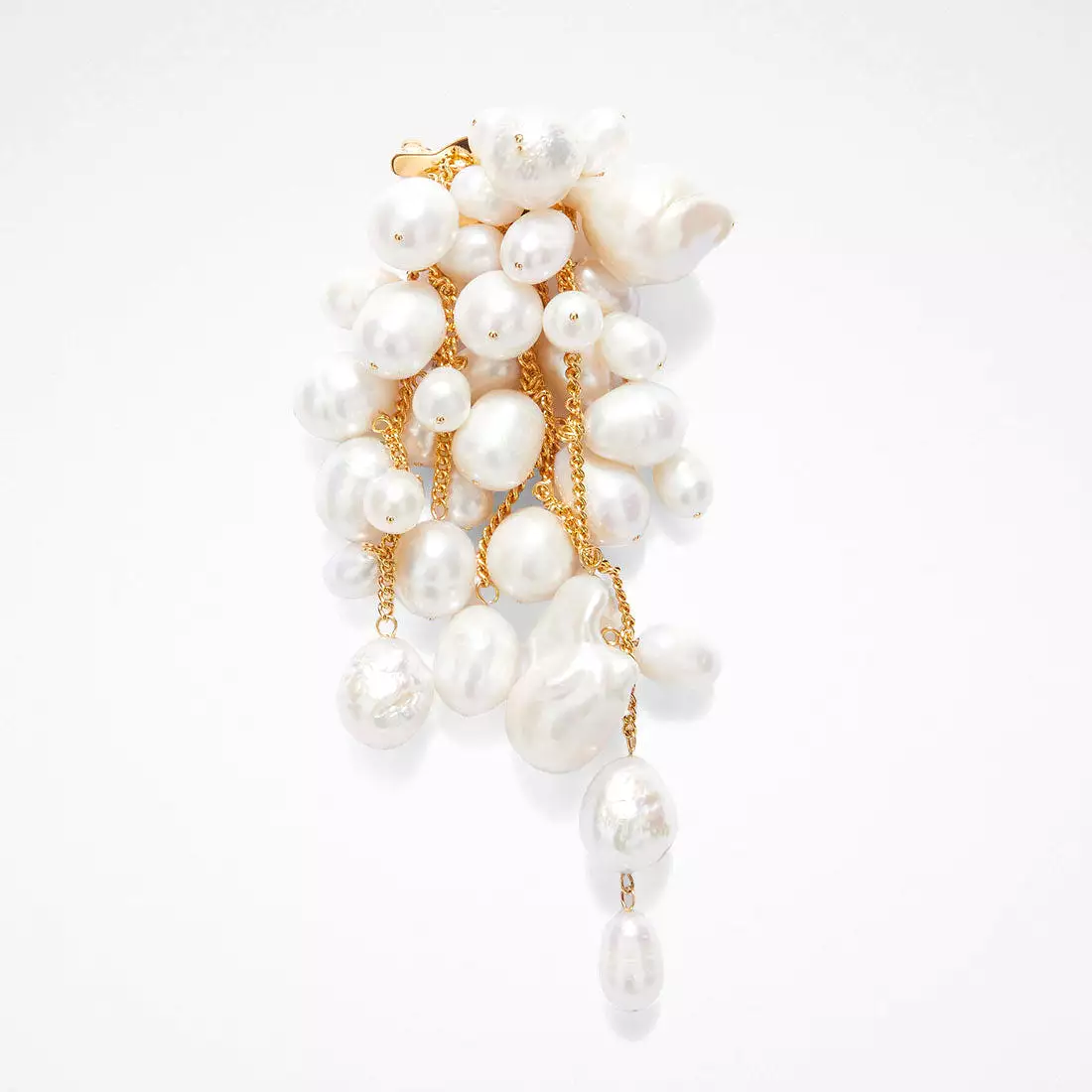 Pearl Cluster Brooch, Gold