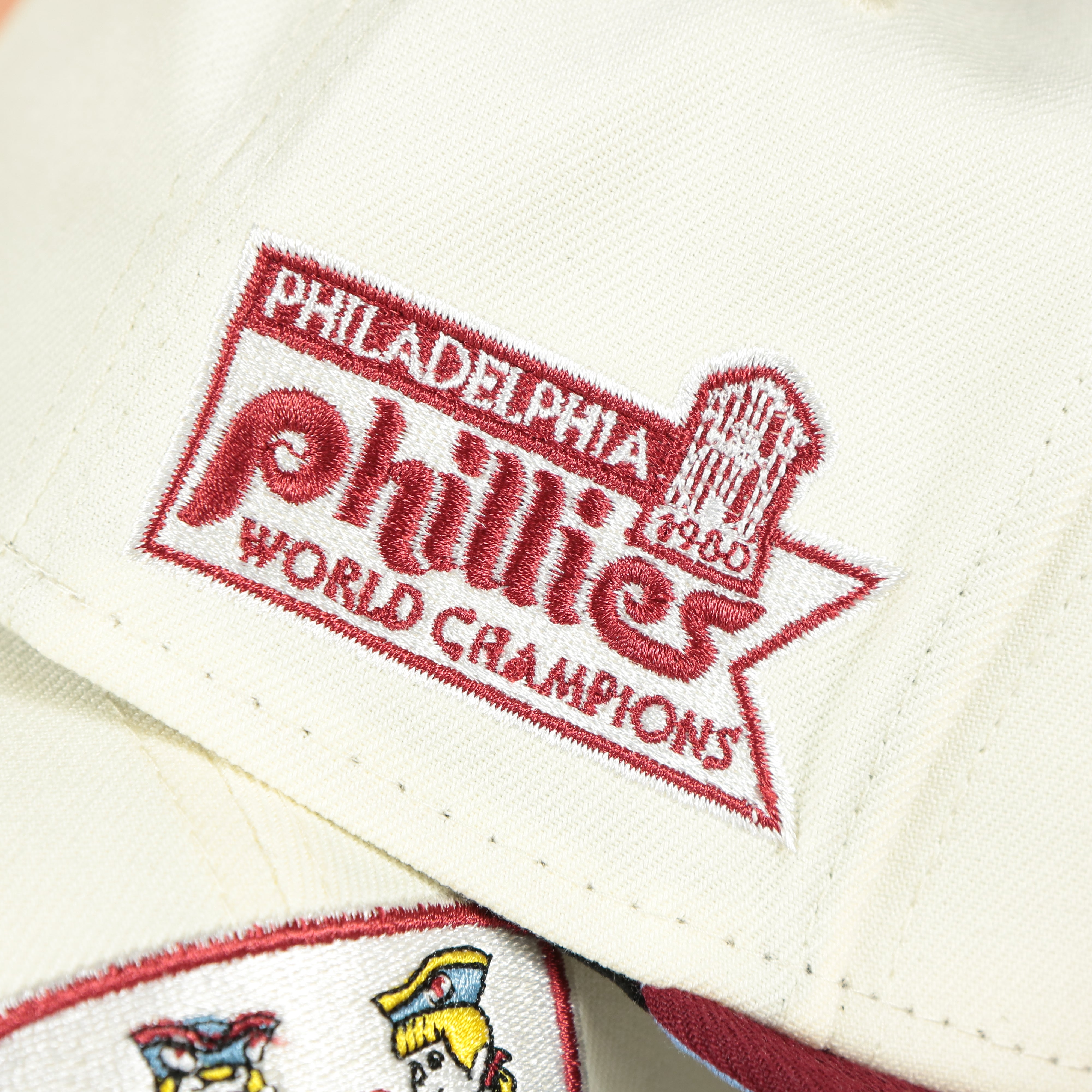 Phil and Phyllis Quakers Cooperstown World Champions Retro Philadelphia Phillies 59Fifty Fitted Cap | New Era Off White 59Fifty