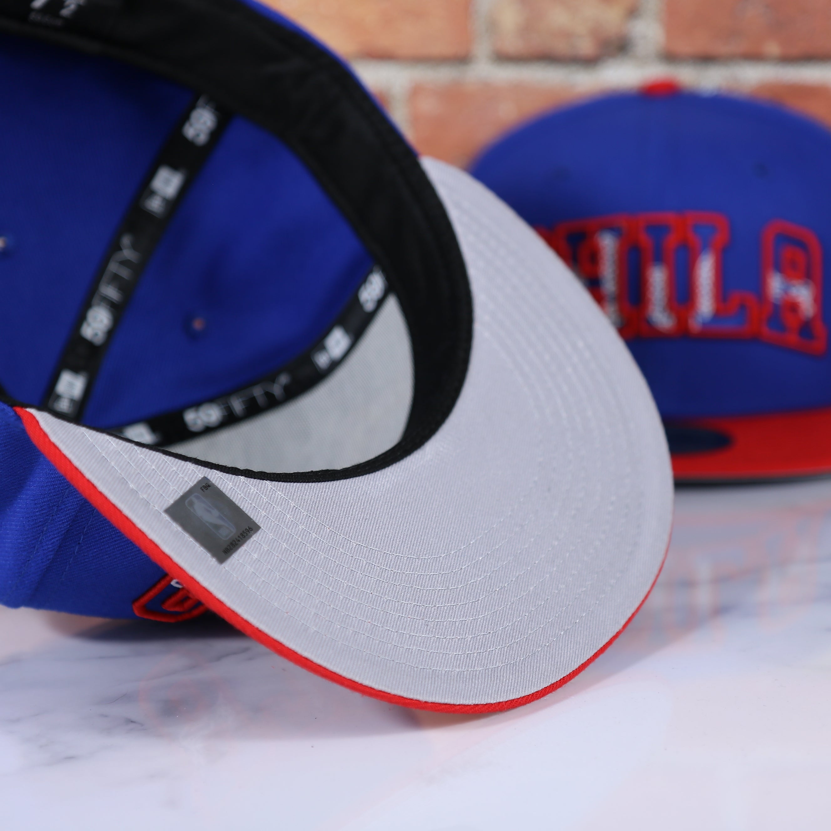 Philadelphia 76ers 2021 NBA Draft 59Fifty Fitted Cap | Blue/Red