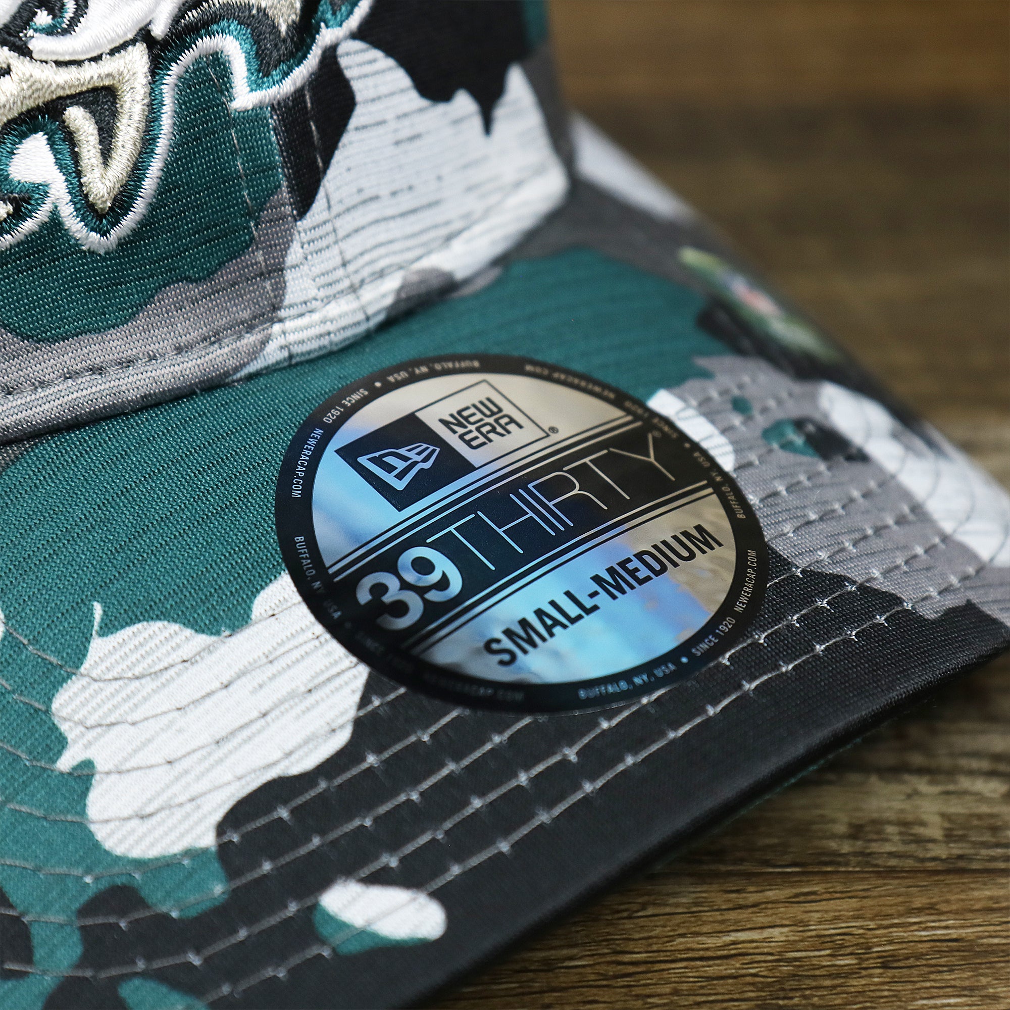 Philadelphia Eagles Summer Training 2022 Camo 39Thirty FlexFit Cap | Midnight Green Camo 39Thirty Cap