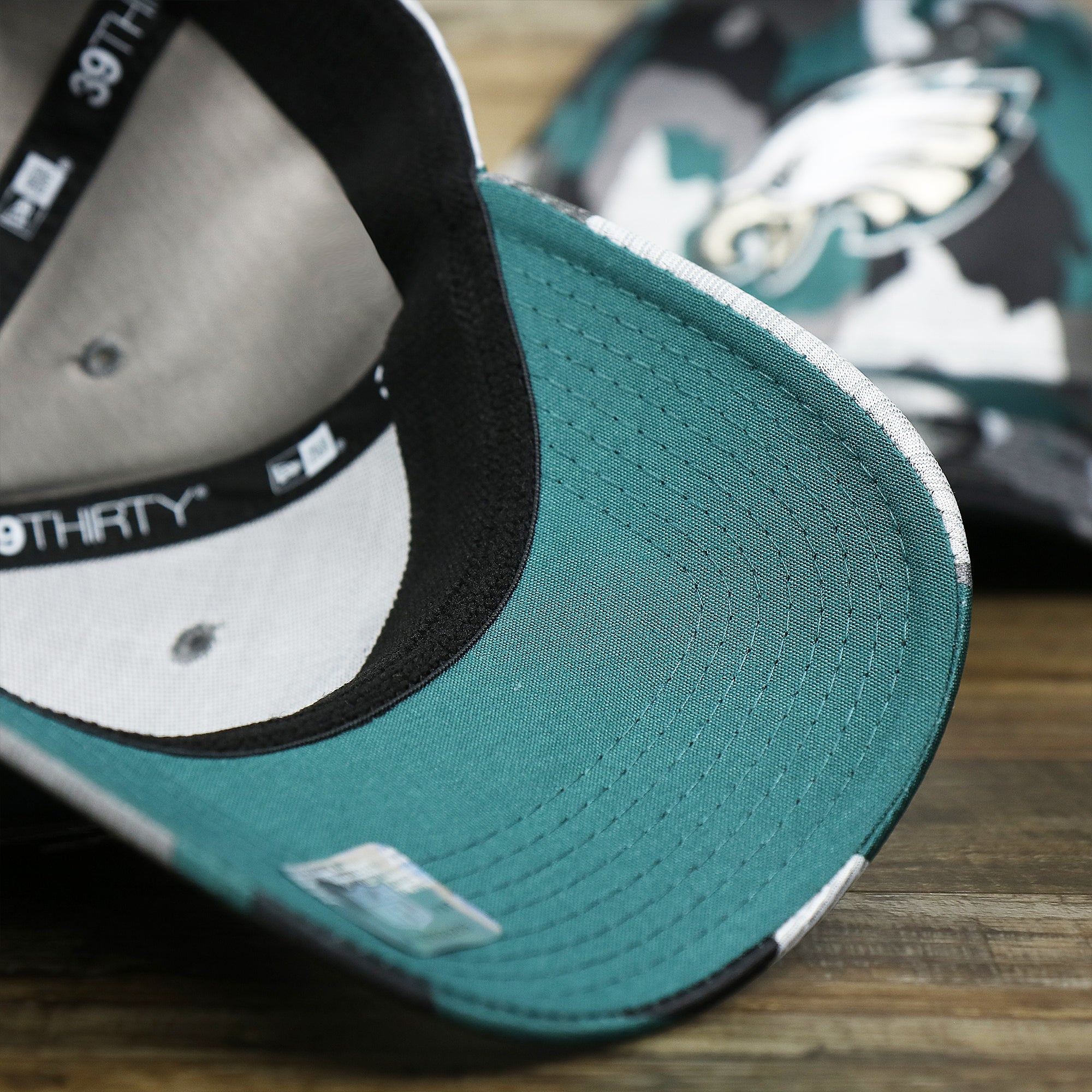 Philadelphia Eagles Summer Training 2022 Camo 39Thirty FlexFit Cap | Midnight Green Camo 39Thirty Cap