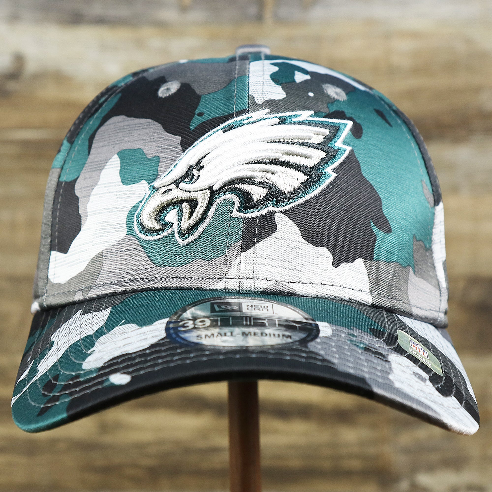 Philadelphia Eagles Summer Training 2022 Camo 39Thirty FlexFit Cap | Midnight Green Camo 39Thirty Cap