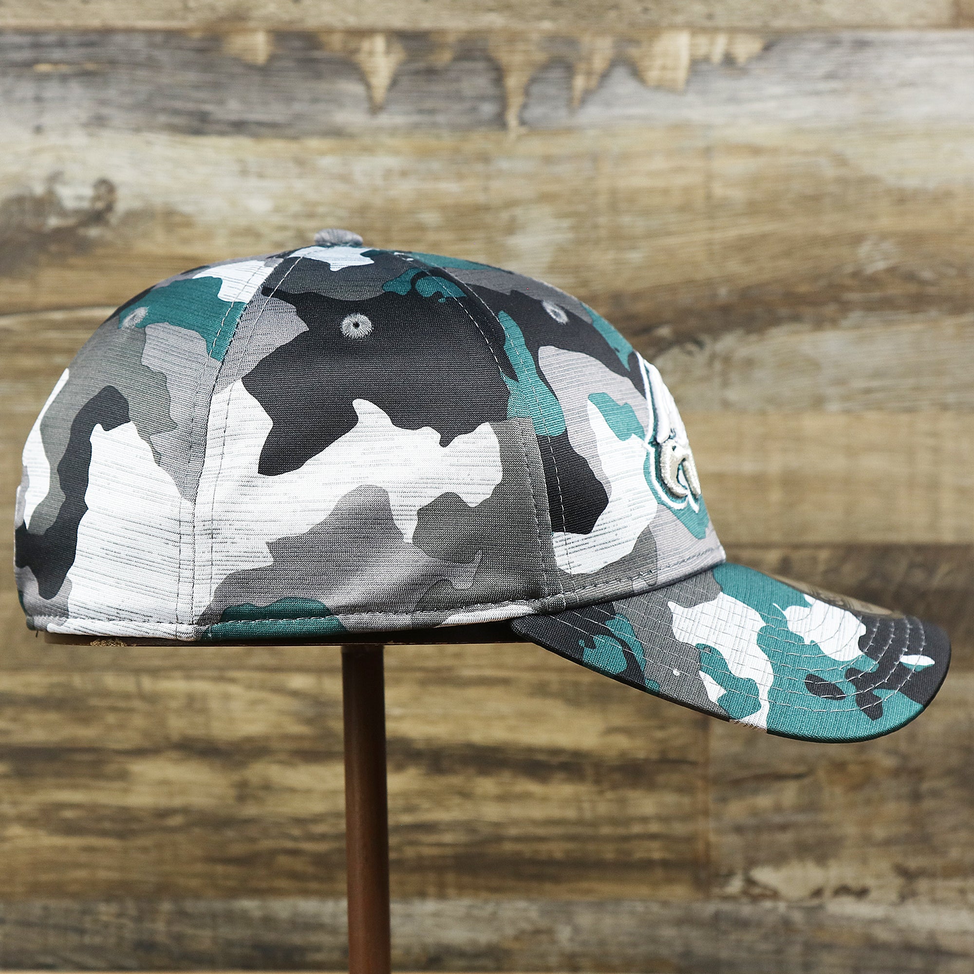 Philadelphia Eagles Summer Training 2022 Camo 39Thirty FlexFit Cap | Midnight Green Camo 39Thirty Cap