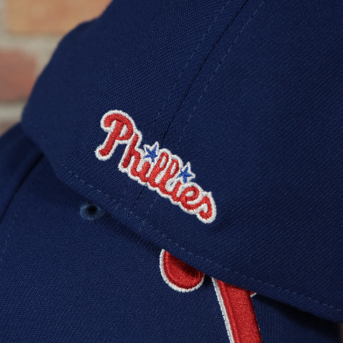 Philadelphia Phillies Team Classic Phillies Wordmark 39Thirty Flexfit Cap | Blue 39Thirty Cap