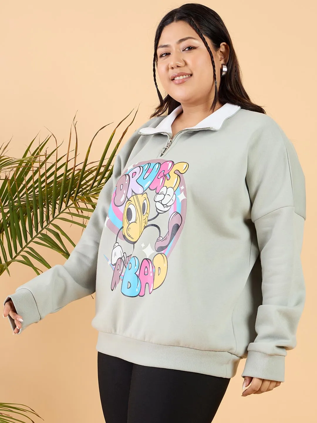 Printed Fleece Sweatshirt