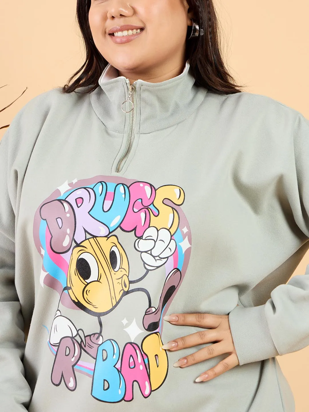 Printed Fleece Sweatshirt