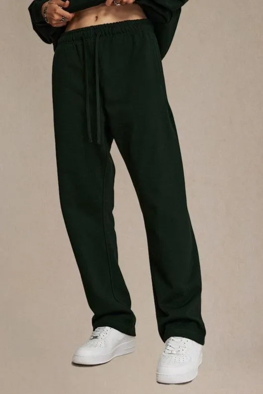 Straight Leg Fleece Pants